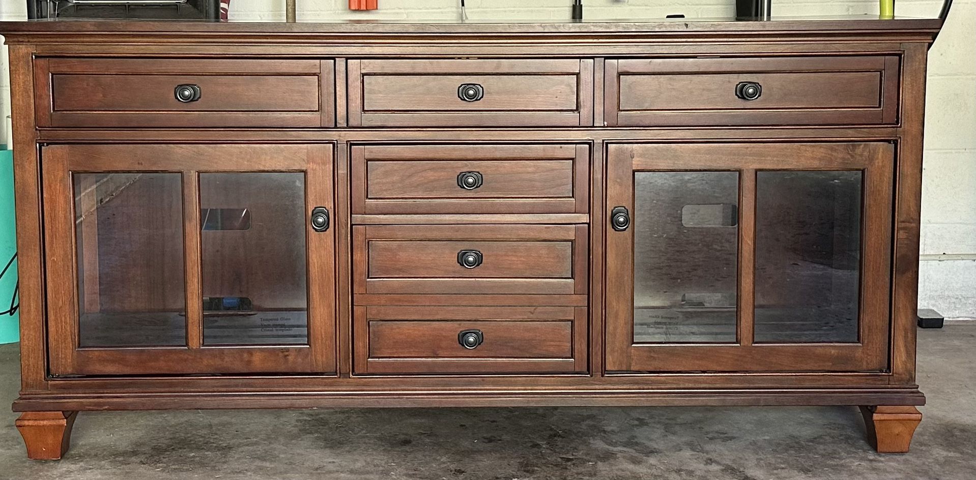 TV Console Solid Wood