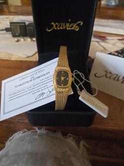 His and Her Xavier gold with diamond watches