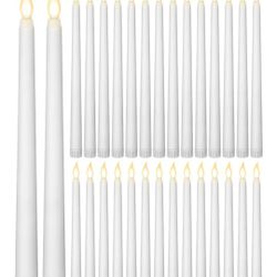 New 36 pieces Flameless Taper Candles 11 Inch Flickering Faux LED Battery Operated