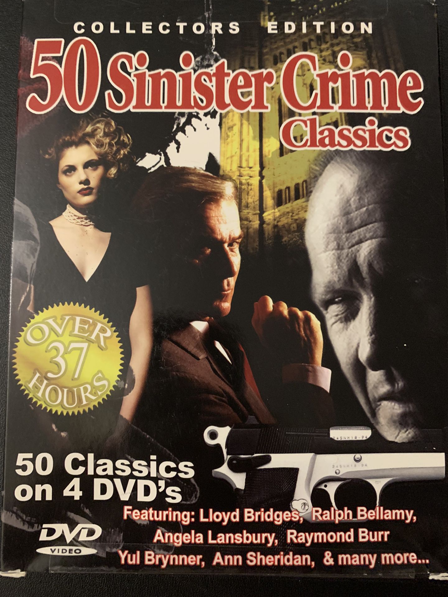 50 SINISTER CRIME Classics Collector’s Edition (DVD) NEW! 4-Discs!