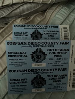 Del Mar Fair tickets