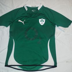 PLAYER ISSUE MEN'S RUGBY UNION IRELAND 2010/2011 IRISH HOME SHIRT JERSEY SIZE S.
