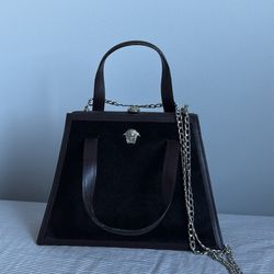 Gianni Versace Fur Brown Handbag