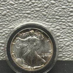 1987 American Silver Eagle 1 Troy Oz .999 Fine Silver