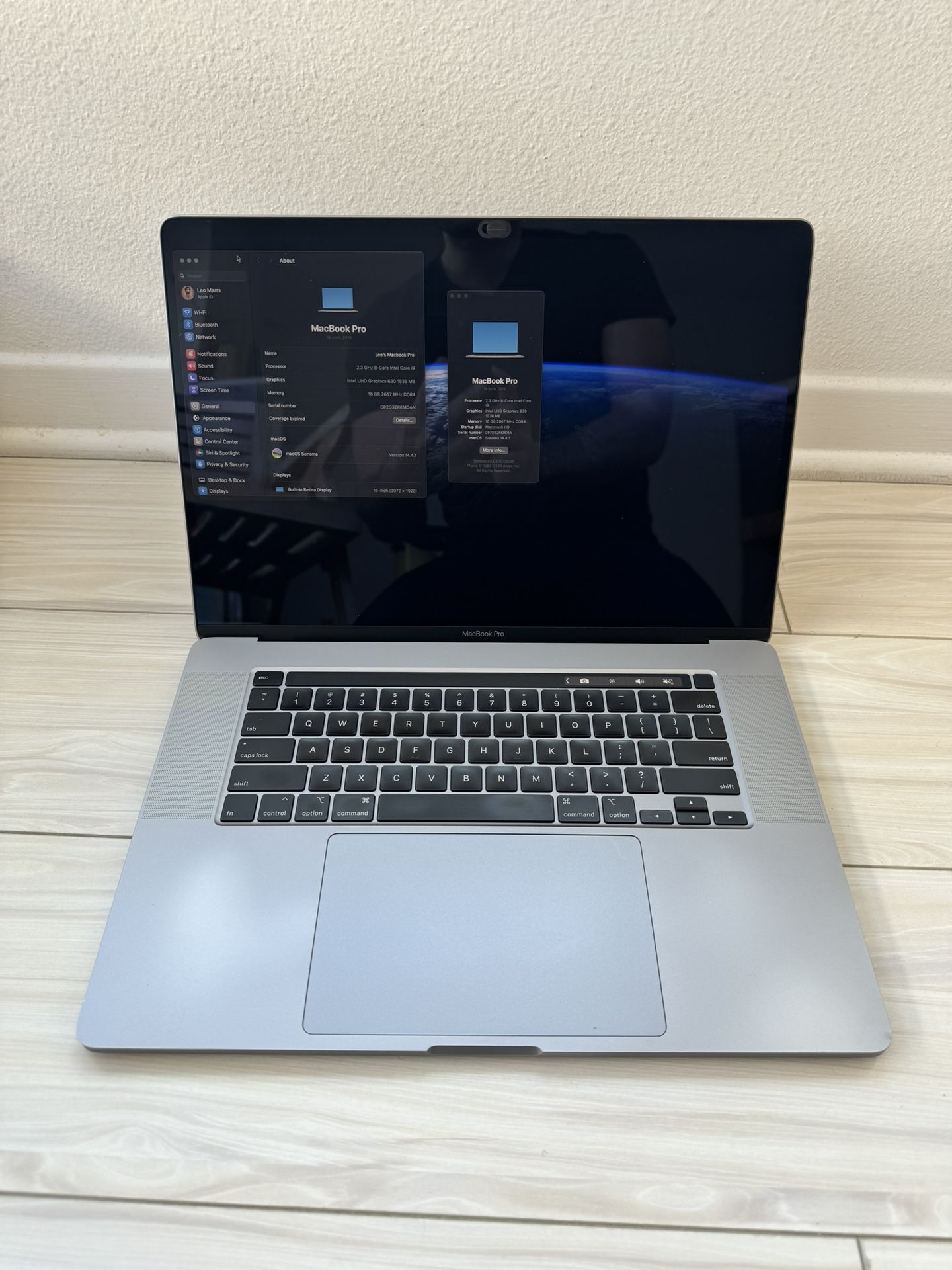 MacBook Pro 16” 2019 1TB SSD 16gb Ram i9 8-Core