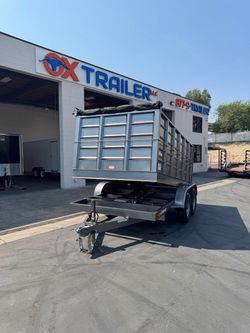 2025 Carson Dump Trailer Grey 7x12-2 10k GVWR