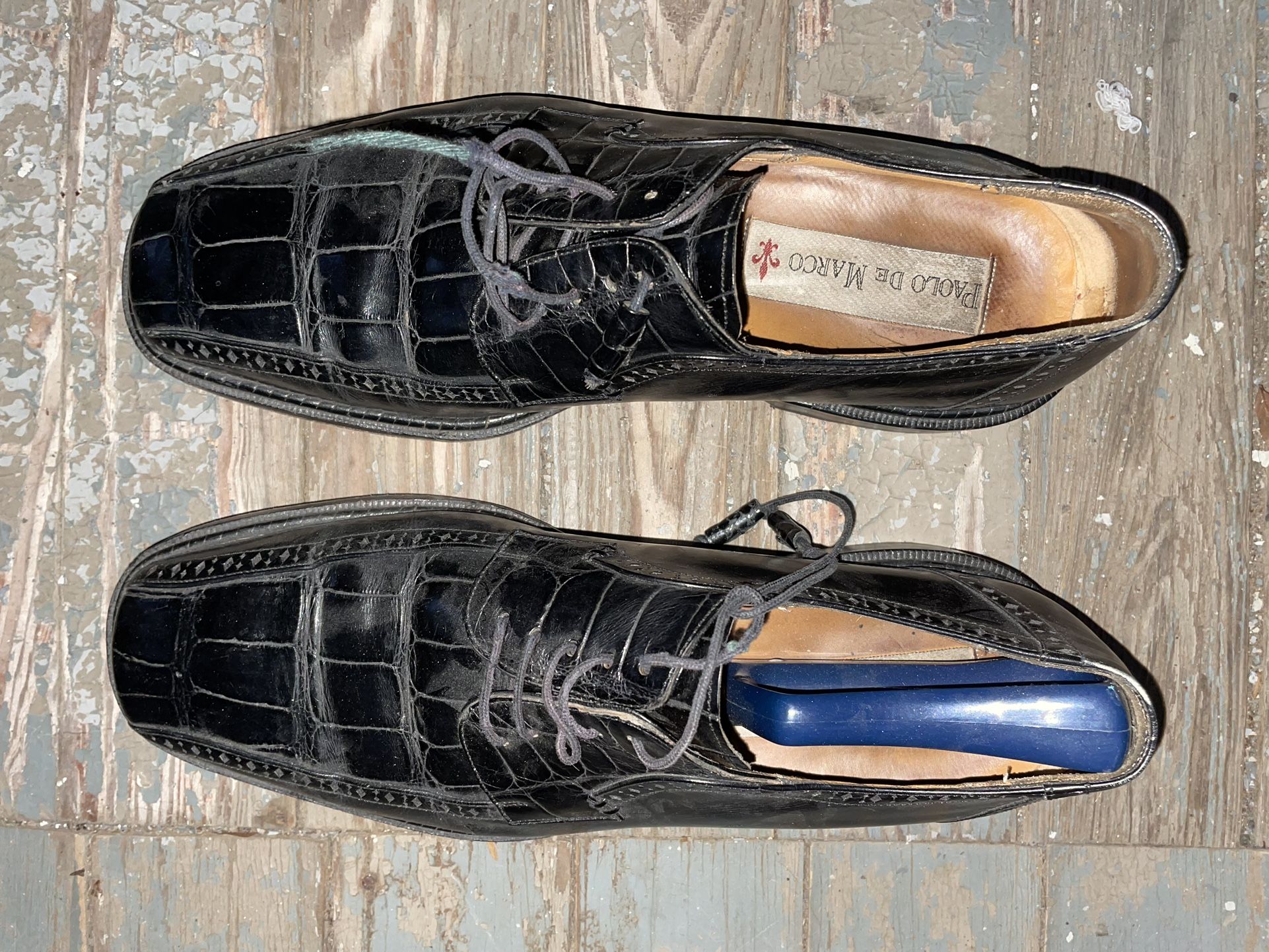 Paolo De Marco Black Dress Shoes Size 11