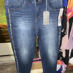 WIT & WISDOM Beaded style jeans