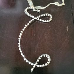 Metal Letter With Pearls  Thumbnail