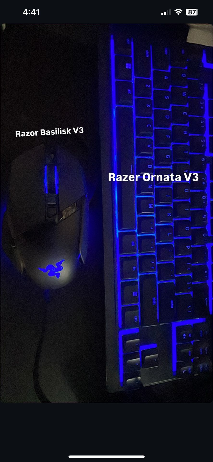 Razer Mouse And Keyboard
