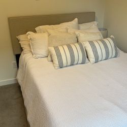 Full Size Bed (frame, Box Spring, And Mattress)