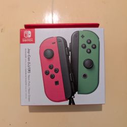 Nintendo Switch Neon Green And Pink Joycons
