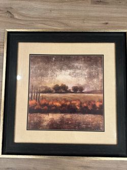 Art print and wooden frame