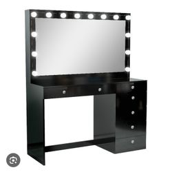 Black Make Up Vanity 