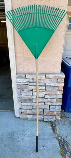 LEAF RAKES—$15 for large, $10 for small