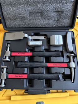 Mac Tools BTS7F 7 Pc Fiberglass Handle Auto Body Repair Hammer & Dolly Set