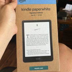 Kindle Paper white Signature Edition