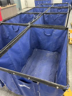 Global Industrial™ KD, 16 Bushel, Blue Vinyl Basket Bulk Truck 