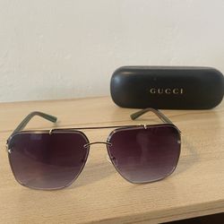 Men’s Gucci Gold Rimed Sunglasses 