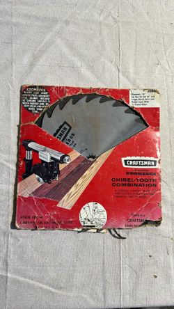 Craftsman chrome edge, chisel tooth combination blade, 10 inch