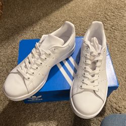 White Leather Adidas 