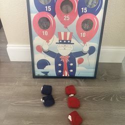 Kids Bean Bag Toss Game- 4th Of July Theme