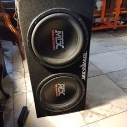 12" SUB WOOFER With Sealed Box 1200 Watt Peak!