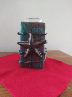 RUSTIC CANDLE HOLDER