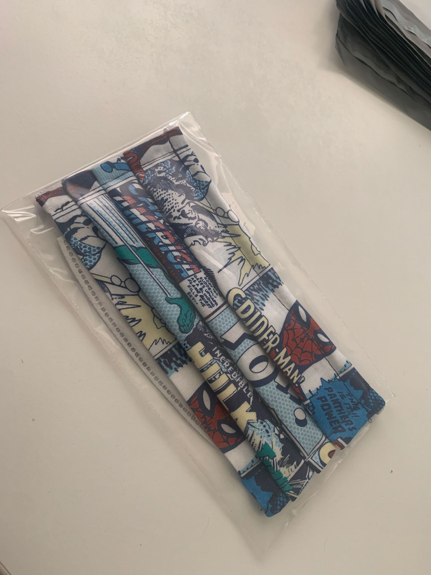 Marvel comics custom washable cotton mask