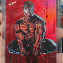 2022 Marvel Metal Universe Spider-Man PMG Red /100 🔥 TOXIN #92 Precious Metal Gems!