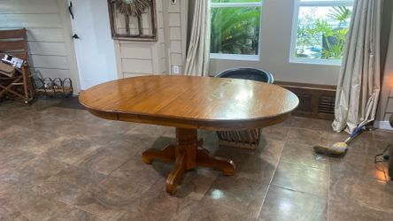Solid wood table heavy