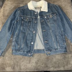 Silver Tab Levis Trucker Jacket Size Youth Large