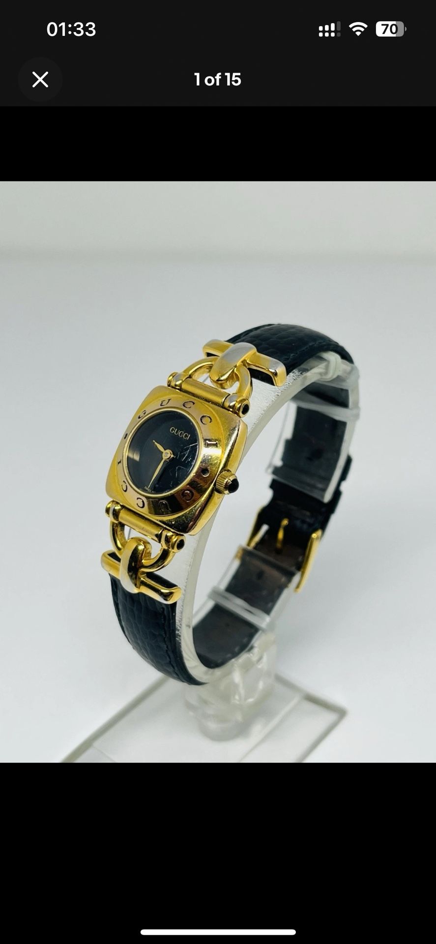 GUCCI 6300L Horsebit Ladies Wristwatch