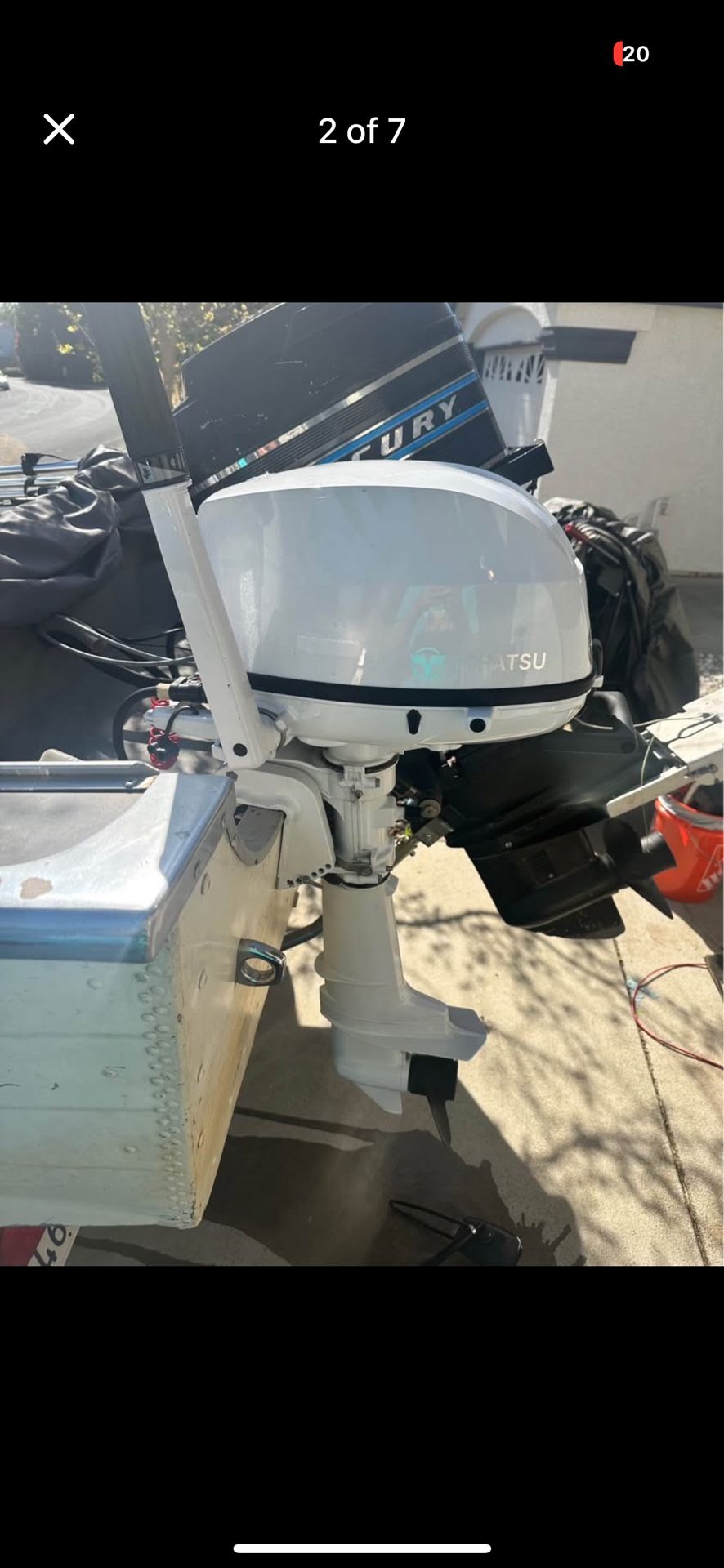 Like New Tohatsu 6hp Short Shaft Outboard