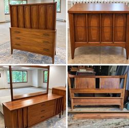 Mid Century Kent Coffee Bedroom Set