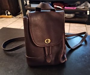 Vintage leather designer backpack