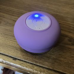 Round Purple Bluetooth Speaker