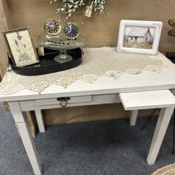White Desk With Drawer