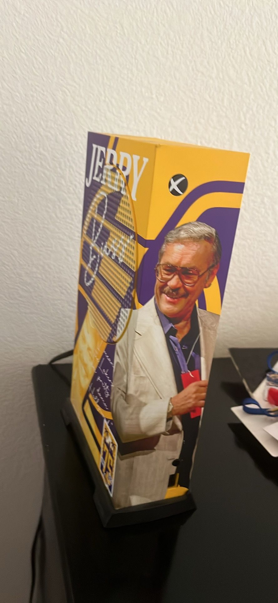 XBOX SERIES S JERRY BUSS LAKERS DESIGN