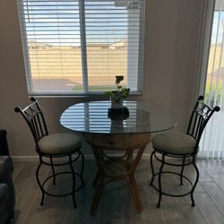 3 Feet High Glass Dining Room Table 