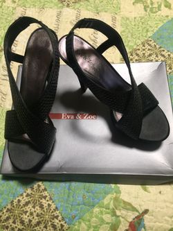 Eva and Zoe black high heels