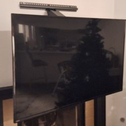 TV Pull Down Mount For Fireplace W/65" TV Included 