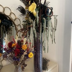 FREE vases, dried and faux flowers!