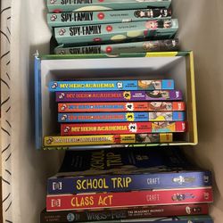 Spy family, My hero academia, Wings of Fire +