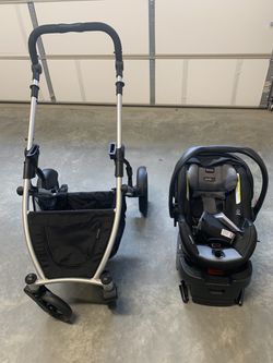 Britax B-safe ultra car seat, base, and stroller