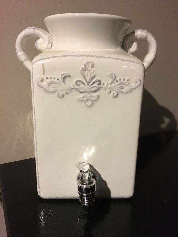 White Beverage Dispenser