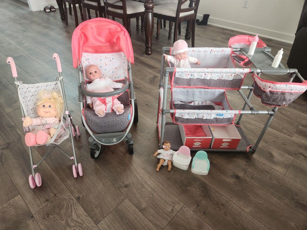 Play Stroller & Changing Table