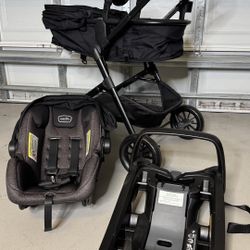 Pickup!! Evenflo Pivot Infant Stroller + Bassinet + CarSeat 