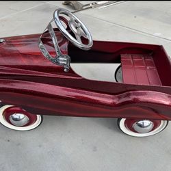 Pedal Car Engraved Chrome
