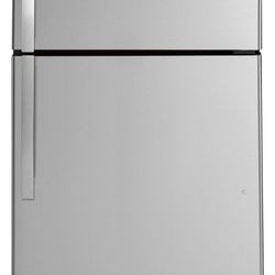 🚨 New GE - 21.9 Cu. Ft. Garage-Ready Top-Freezer Refrigerator - Stainless Steel GTS22KYNRFS